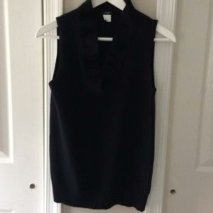 J. Crew V-neck vest with ruffles